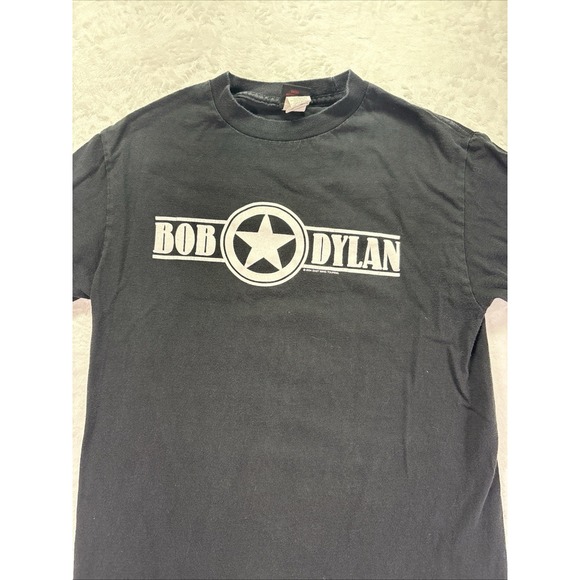 Cinderblock Other - Bob Dylan Double-Sided Vintage Graphic Black T-Shirt Men's SM No 1 Cowboy Star